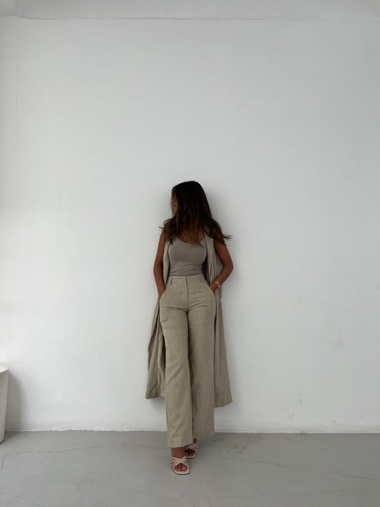 Linen Blazer Set